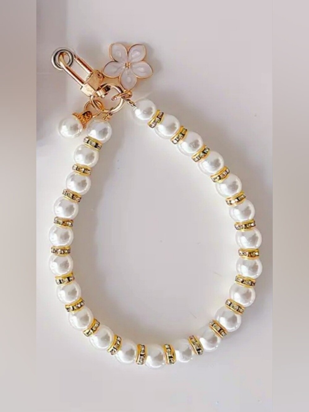 Pearl Beaded Wrislet Charms/Keychains Two Pieces - Picture 7 of 7